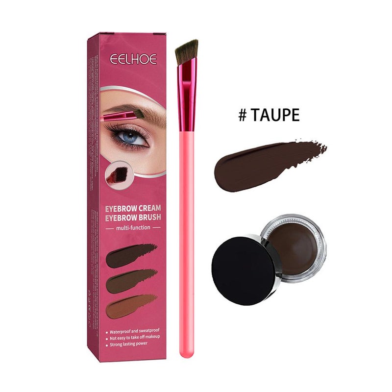 Multifunctional eyebrow brush set, portable eyebrow brush, eyebrow gel, angled natural brow, eyeshadow, contour makeup brush
